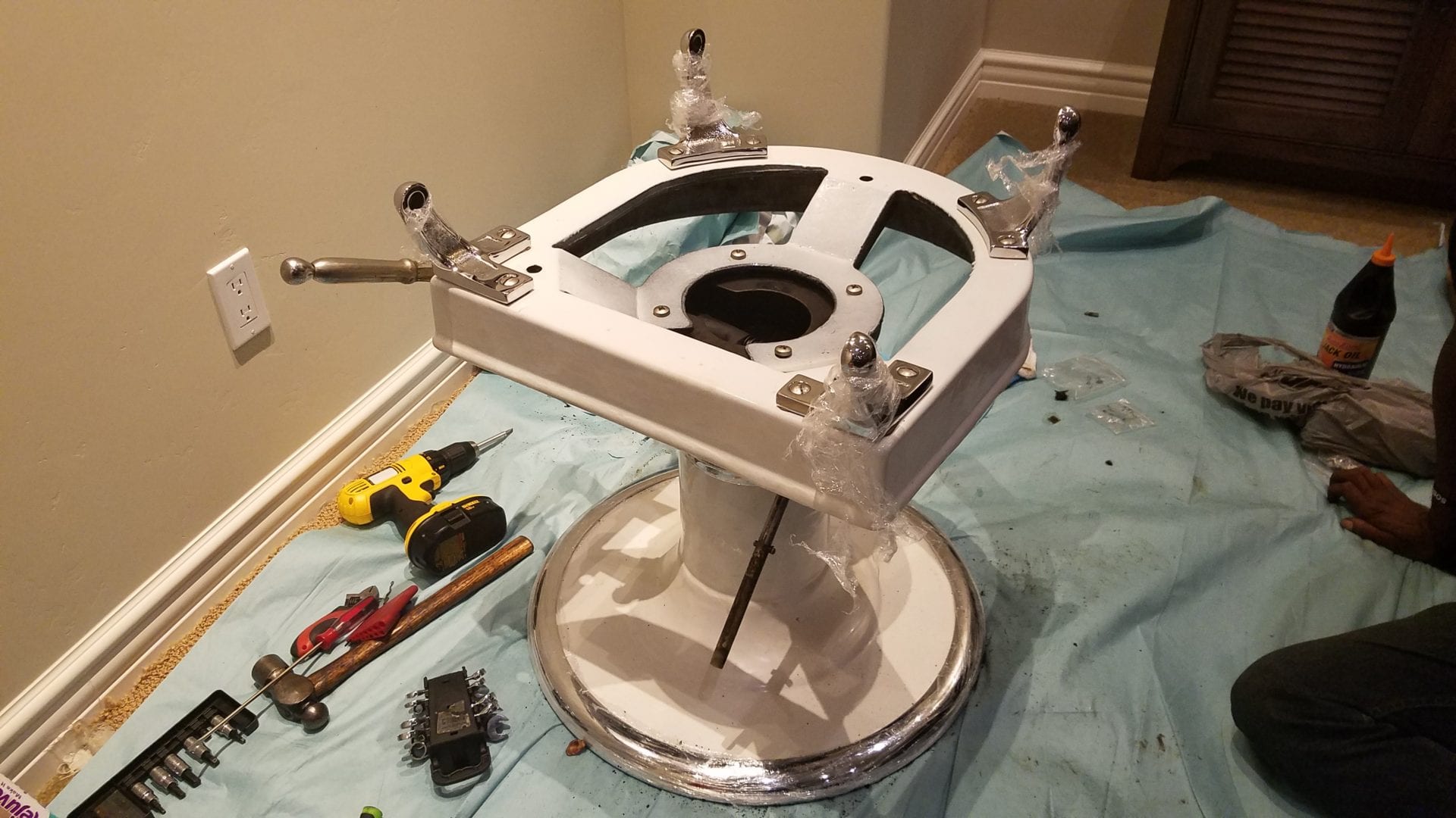 Antique Barber Chair Restoration & Repair