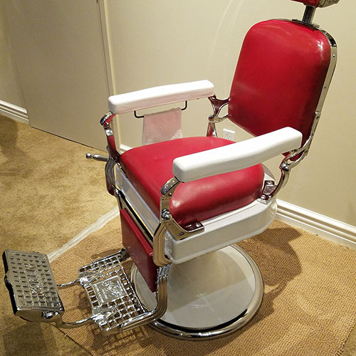 Antique Barber Chair Restoration Repair